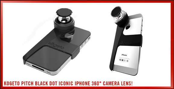 Kogeto Pitch Black Dot iCONIC iPhone 360° Camera Lens!