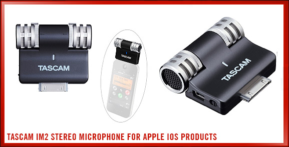 Tascam iM2 Stereo Microphone for Apple iOS Products