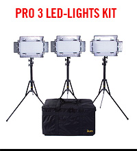 Ikan IB508-v2 Bi-Color LED 3-Light Studio Kit